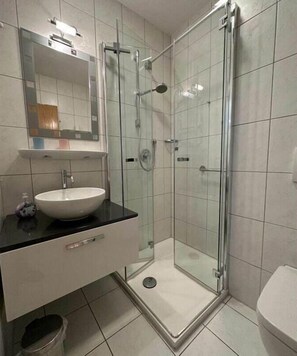 Shower, hair dryer
