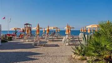 Vlak bij het strand