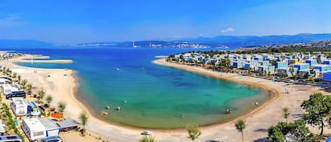 Beach nearby, sun-loungers