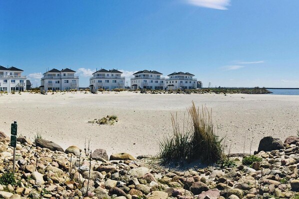 Vlak bij het strand