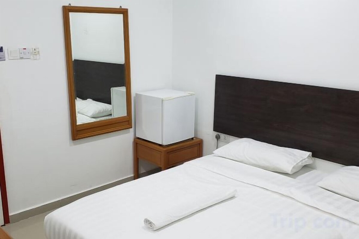Desk, soundproofing, iron/ironing board (on request), WiFi (free)