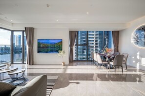 Presidential Suite, 3 Bedrooms, Club lounge access, River View | Frette Italian sheets, premium bedding, down duvets, Select Comfort beds - The Opera Residence Luxury Vacation (Ho Chi Minh City)