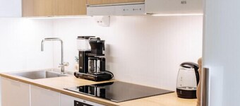 Come in `Vapari` Cozy Studio for three people with own glazed balcony