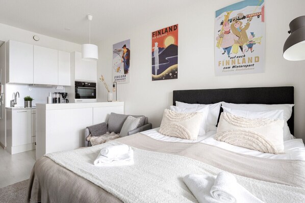 1 dormitorio, tabla de planchar con plancha, cuna de viaje y wifi