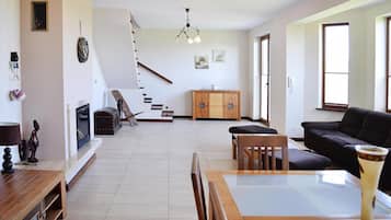 TV connectée, cheminée