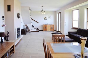 TV connectée, cheminée