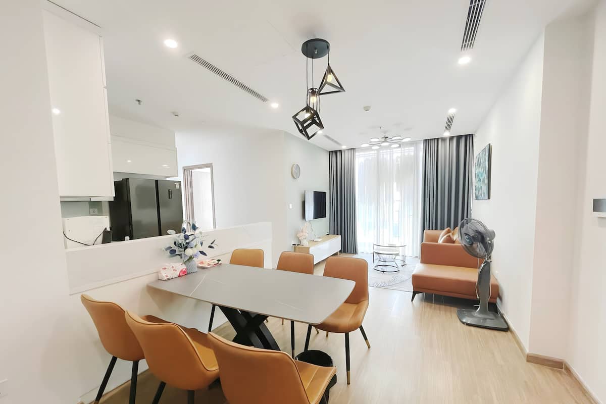 Luxury Apartment, Balcony, City View | Living area | 52-inch flat-screen TV with cable channels, Netflix, streaming services