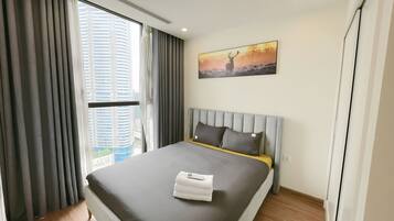 Premium bedding, memory foam beds, individually decorated