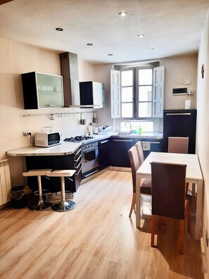 Fridge, microwave, oven, stovetop - Cozy apartment in Lucca city center, Walled city (Lucca)