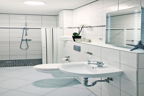Shower, hair dryer