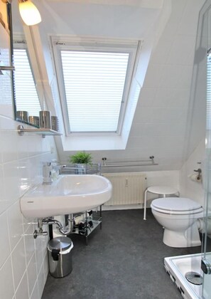 Een douche, een haardroger