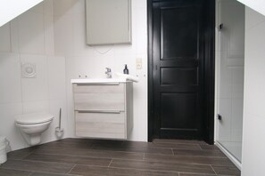 Shower, hair dryer - Ferienhäuser im Naturresort Drewitz (Drewitz)