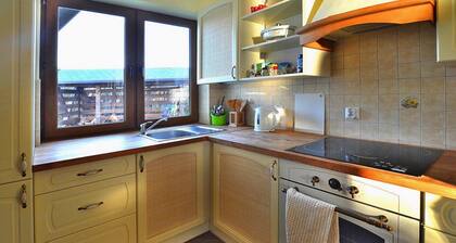 Casa junto al lago Rosnowskie con barco