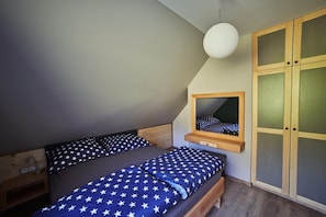 3 habitaciones, cuna de viaje, wifi gratis y ropa de cama 