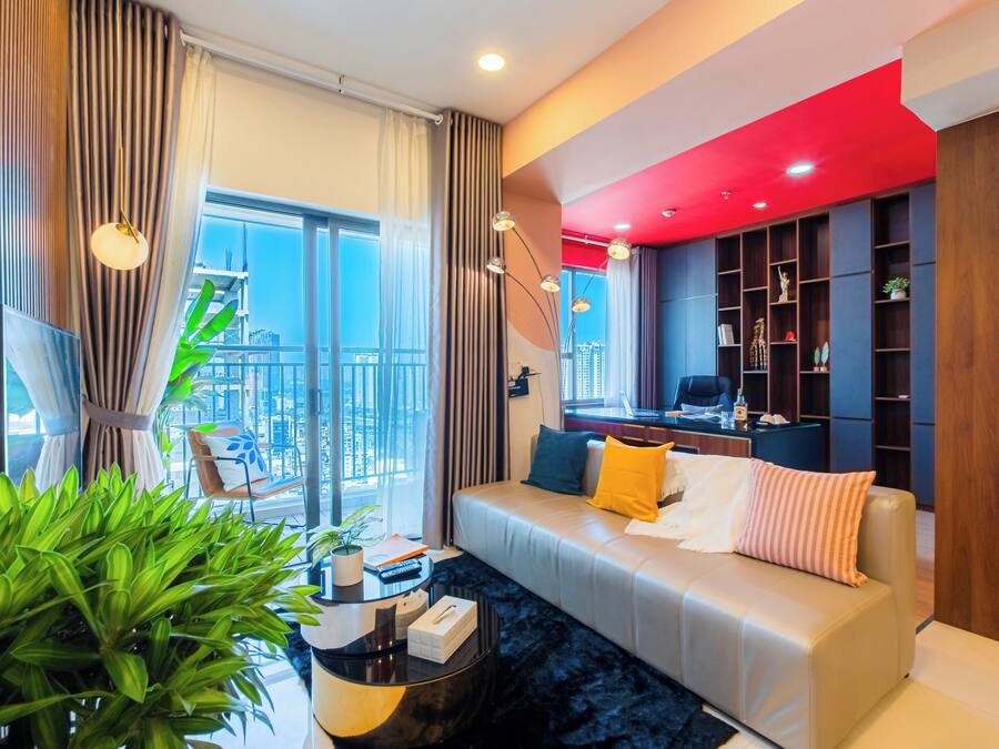 Deluxe Apartment, 2 Bedrooms, Kitchen, City View | Living area | 32-inch flat-screen TV with satellite channels