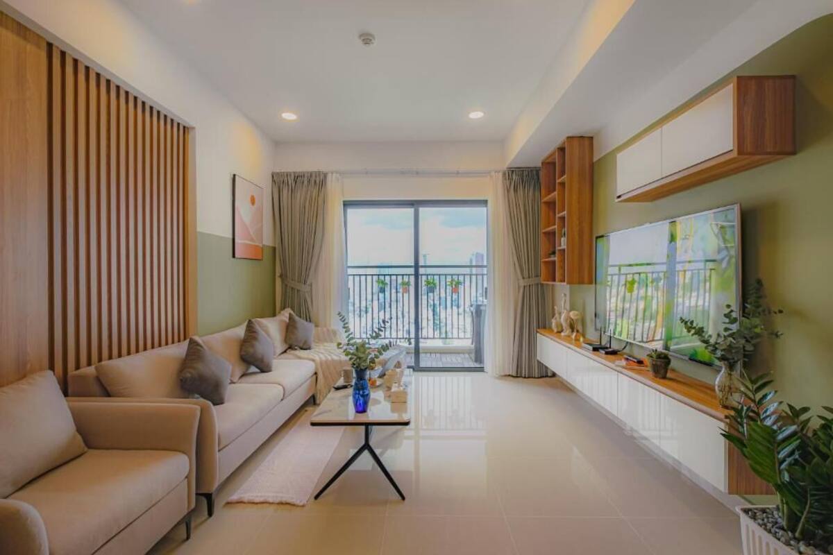 ดีลักซ์อพาร์ทเมนท์, 2 ห้องนอน, ห้องครัว, วิวเม  ือง | บริเวณนั่งเล่น | ทีวีจอแบน 32 นิ้ว พร้อมช่องดาวเทียม