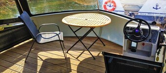 Hausboot auf der Peene, Demmin