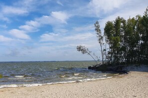 Beach nearby - Reetdachhaus am Bodden mit Sauna (Fuhlendorf)