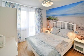 1 chambre, lit parapluie, Wi-Fi gratuit, draps fournis