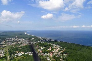 Aerial view - Ferienwohnung auf Usedom im Ferienhof Neuendorf (Lütow)