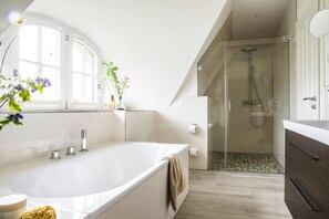 Shower, hair dryer - Ferienhaus, Fuhlendorf (Fuhlendorf)