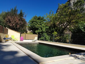 Pool - Tras Castel, apartment 4 places, garden, swimming pool, barbecue, free parking (Saint-Jean-de-Buèges)