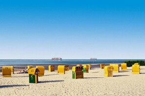 Vlak bij het strand