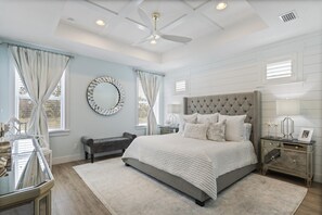 4 bedrooms, iron/ironing board, free WiFi, bed sheets - Sandcastle #1 | Gulf View Coastal Haven | Pool | Pet Friendly | Walk to Beach (Panama City Beach)