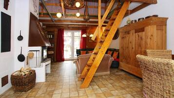 TV connectée, cheminée