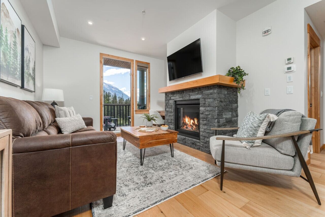 Smart-tv och eldstad