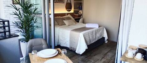 1 bedroom, iron/ironing board, travel crib, WiFi