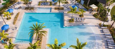 Una piscina riscaldata