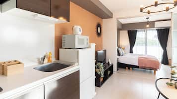 1 chambre, rideaux occultants, fer et planche Ă repasser, Wi-Fi gratuit