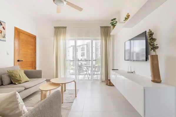 Comfort Apartment, Private Pool | Living area - Bamboo apartment (Las Terrenas)