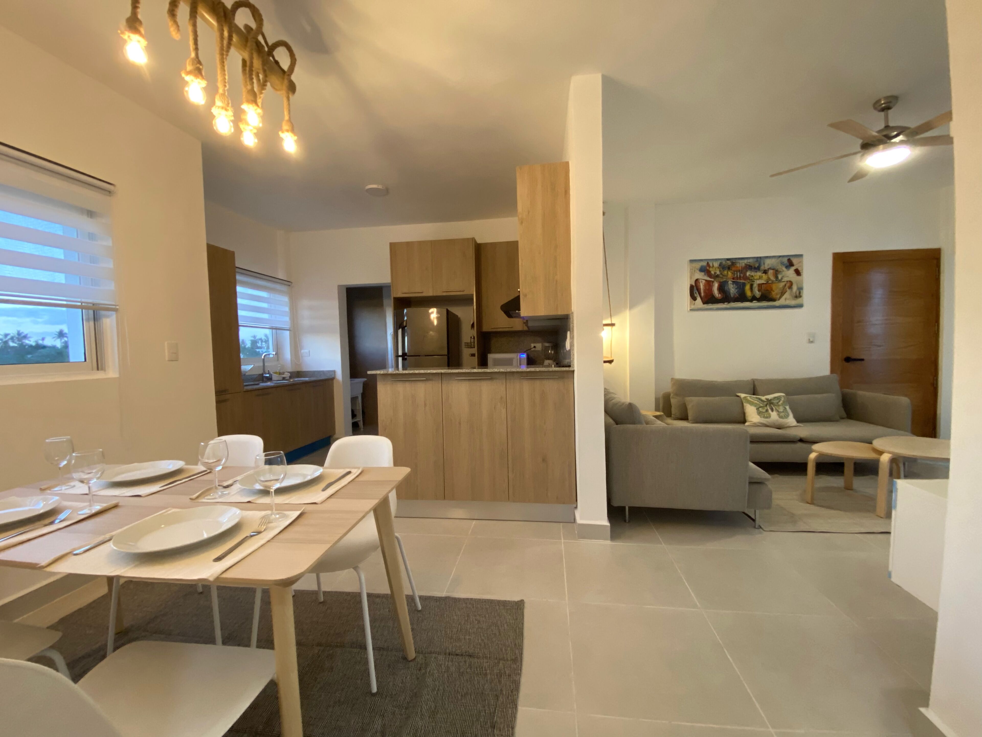 Leilighet – comfort, privat basseng | Oppholdsområde