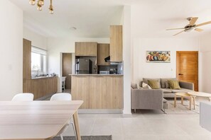Comfort Apartment, Private Pool | Living area - Bamboo apartment (Las Terrenas)