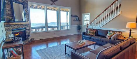 TV connectée, cheminée