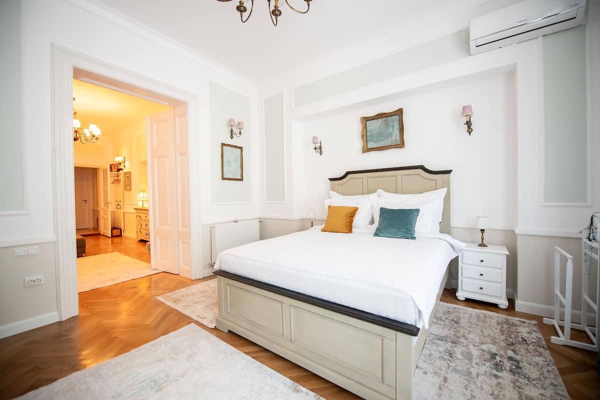 Superior appartement | 1 slaapkamer, lakens van Egyptisch katoen, luxe beddengoed