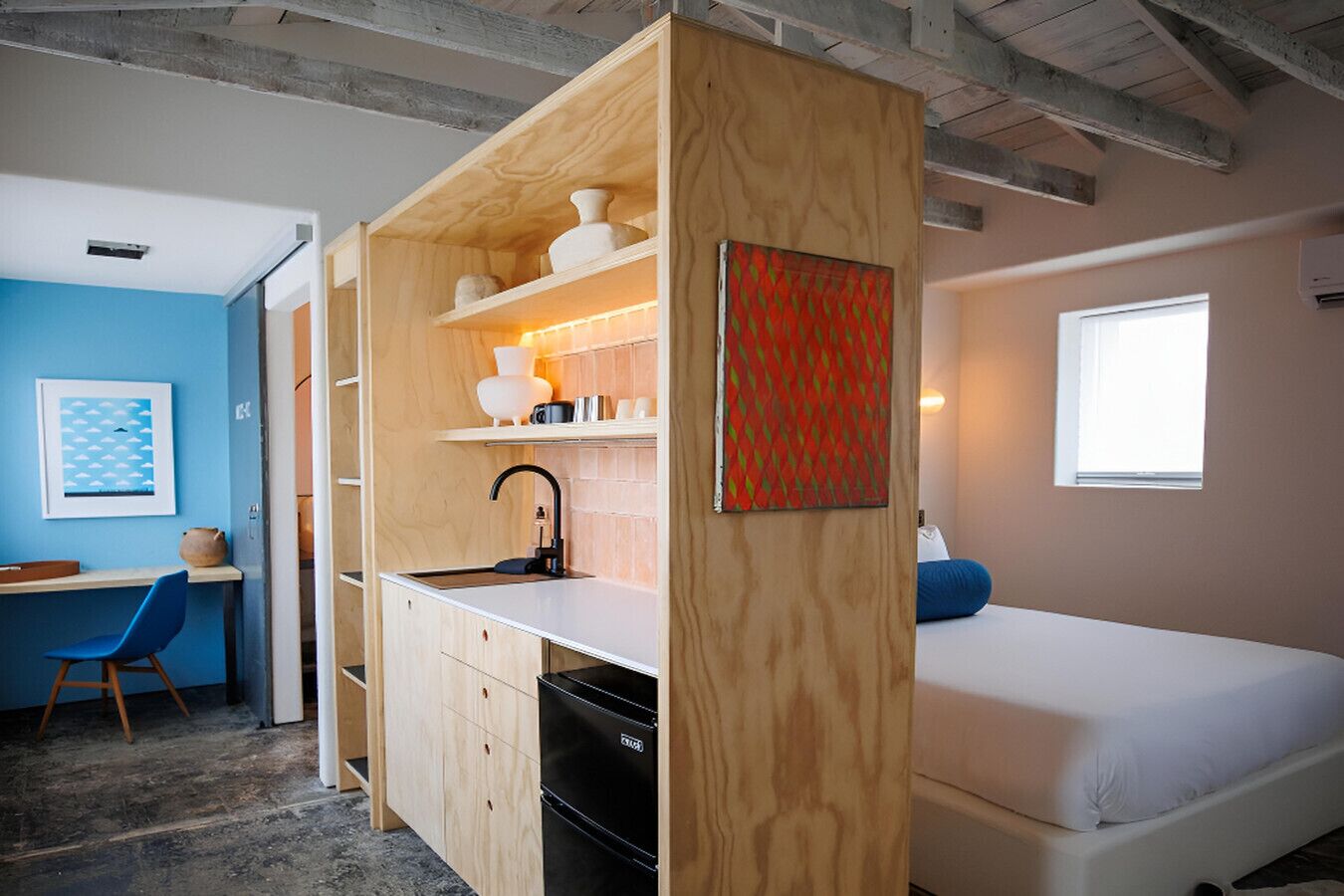 1 slaapkamer, een bureau, een strijkplank/strijkijzer, gratis wifi