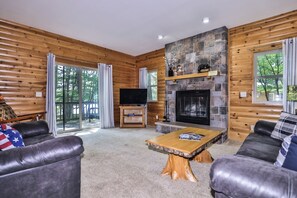 TV, fireplace, DVD player, ping pong