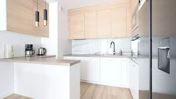 Apartment (35) | Private kitchen | Fridge, stovetop, espresso maker, electric kettle