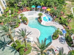 Pool - Amazing View Condo 4 Miles from Disney World with heated pool in Gated Community (Kissimmee)