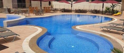 Indoor pool, outdoor pool