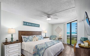 1 bedroom, iron/ironing board, free WiFi, bed sheets - Ocean View Balcony just STEPS to the Beach with Pool, Parking and Wi-Fi! (New Smyrna Beach)