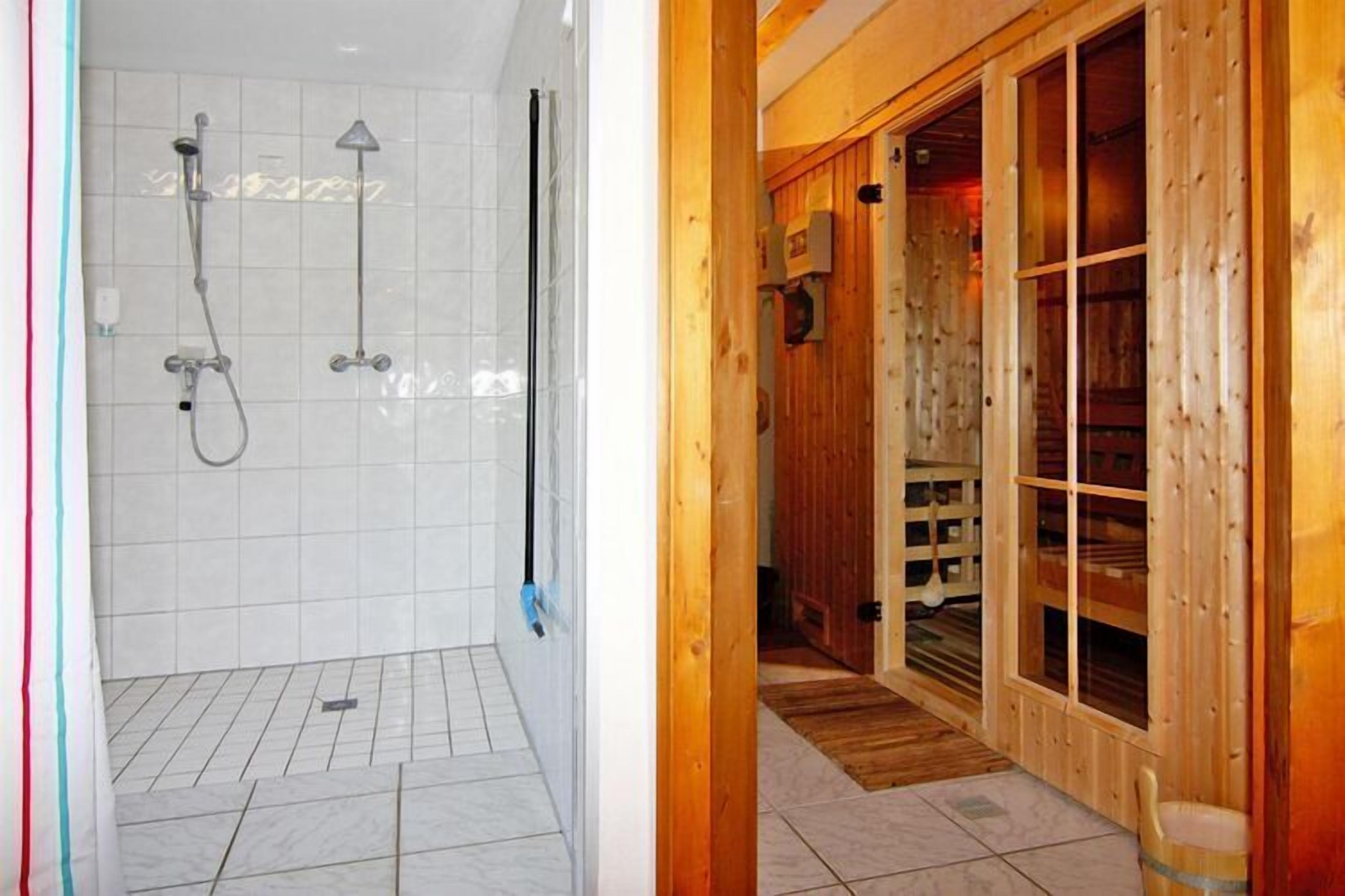 Shower, hair dryer