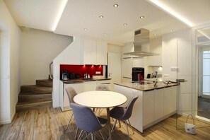 Fridge, microwave, oven, stovetop - Doppelhaushälfte, St. Peter-Ording (St. Peter-Ording)