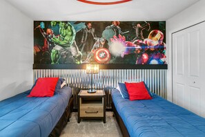 4 habitaciones, tabla de planchar con plancha, wifi y ropa de cama 