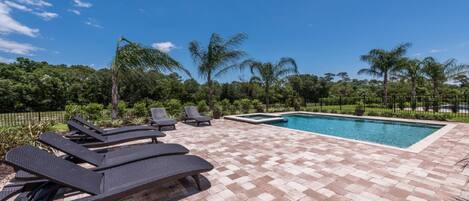 A heated pool