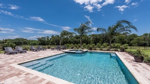 A heated pool