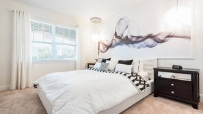 8 bedrooms, iron/ironing board, travel crib, WiFi
